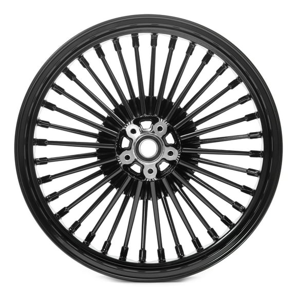 Fat Spoke Wheel 17 x 4.5 Rear Rim for Harley Dyna Super Glide Low Rider Street Bob Super Glide Custom 2006-2017 Iron XL883N XL1200N Sportster XL1200X 2010-2020 Fatboy Heritage Deluxe 2000-2020