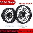 thumbnail image 1 of Fat Spoke Wheels Rims 21x3.5 18x5.5 for Harley Softail Fatboy FLSTF Deuce FXSTD Springer FLSTSC, 1 of 5