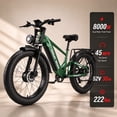 thumbnail image 1 of Fat Tire Dirt Bike for Adults, Peak 8000W Dual Motor 52V 30Ah 45MPH & 100 Miles, 26"x4" Hydraulic Brakes Full Suspension AWD 7 Speed UL 2849, 1 of 13