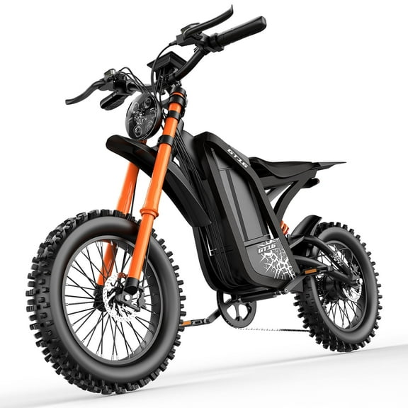 ASKGO GT16 Electric Dirt Bike for Adults,3000W Peak Electric Motorcycle 40MPH 48V 30Ah Battery,100Miles Electric Bike,16"Tire Ebike,Dual Hydraulic Brakes E Mountain Bike,7 Spee,Full Suspension,UL2849