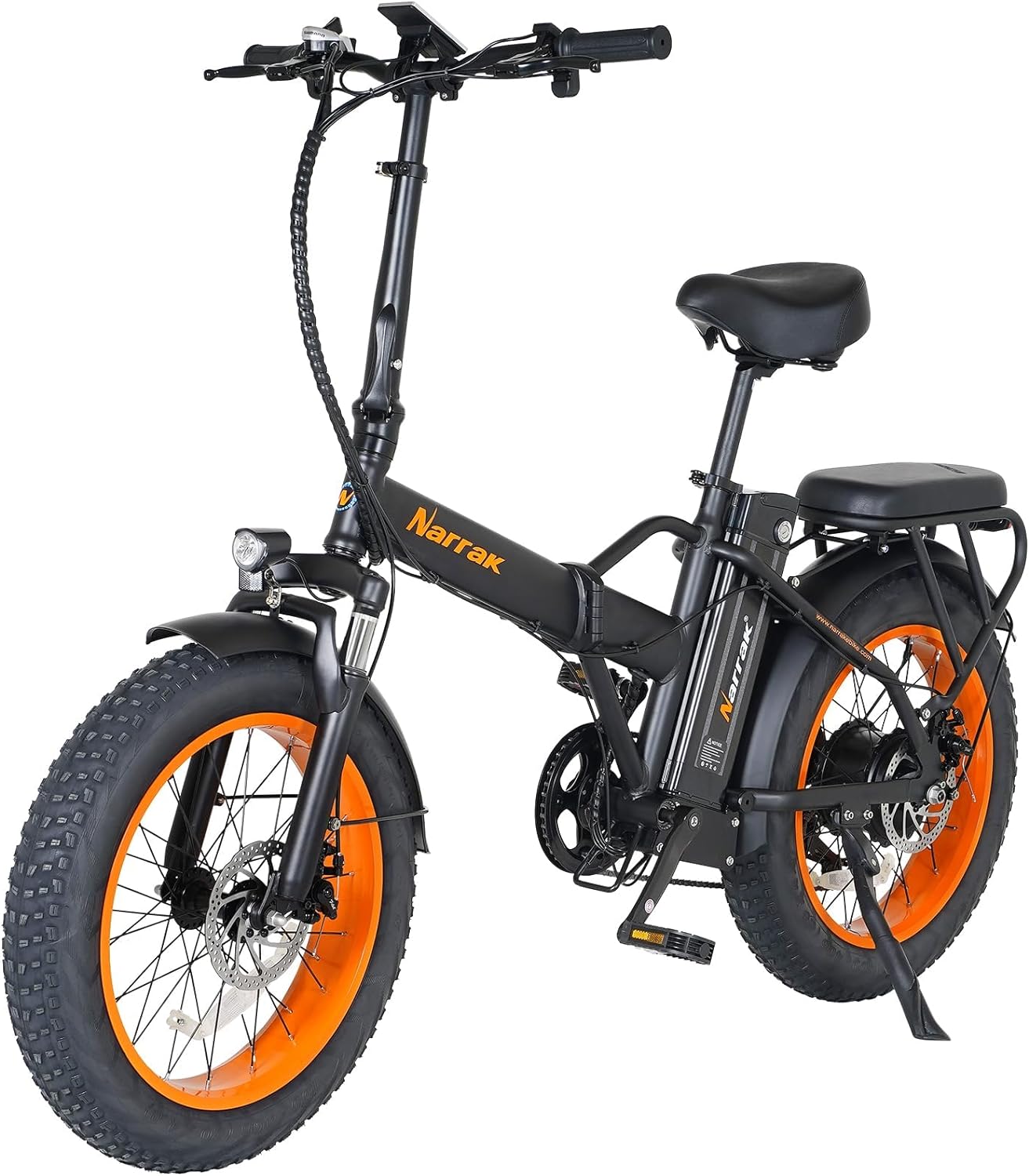 Fat Tire Folding Electric Bike, 48V & 624Wh Lithium Removable Battery