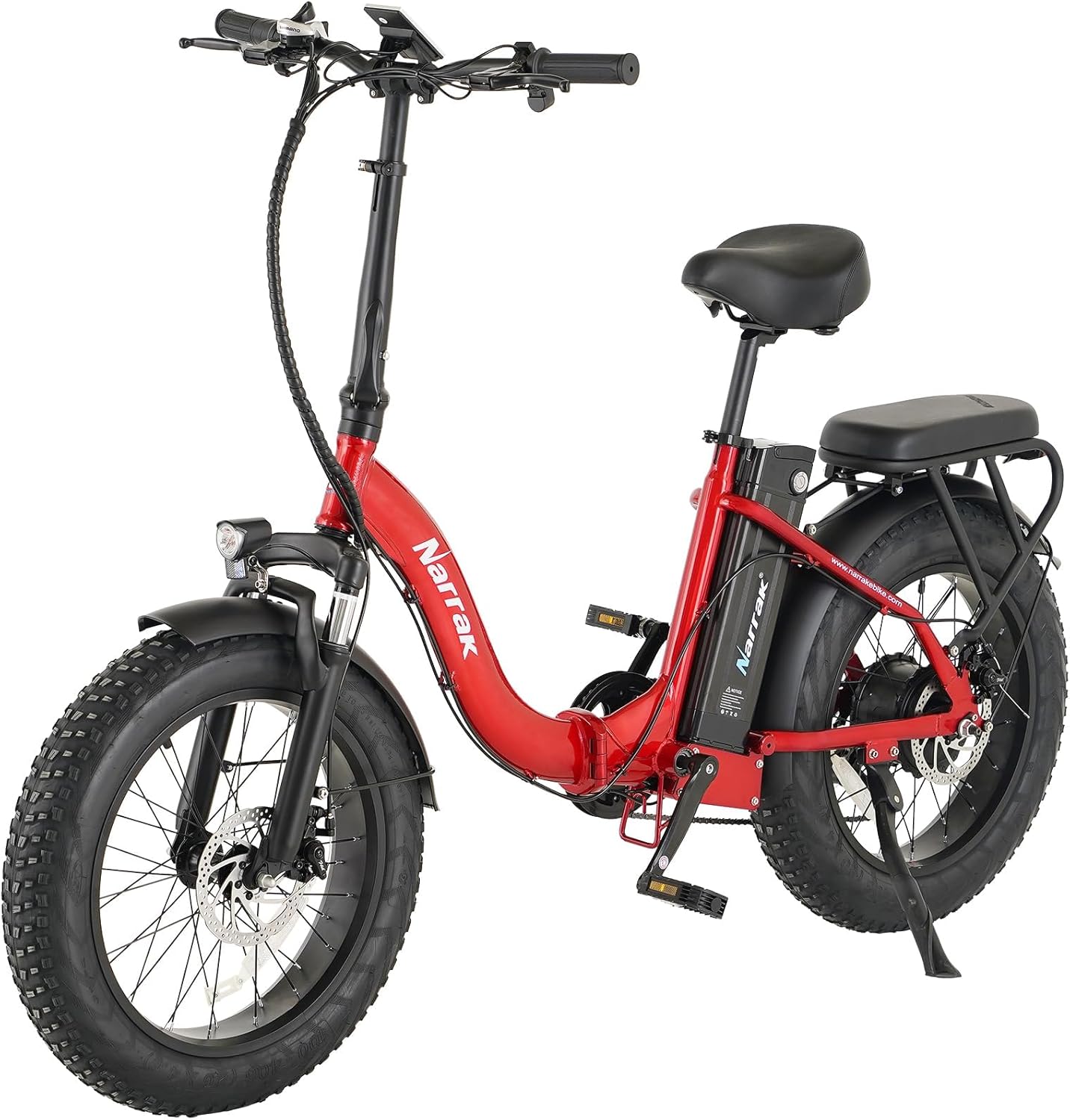 Fat Tire Folding Electric Bike, 48V & 624Wh Lithium Removable Battery