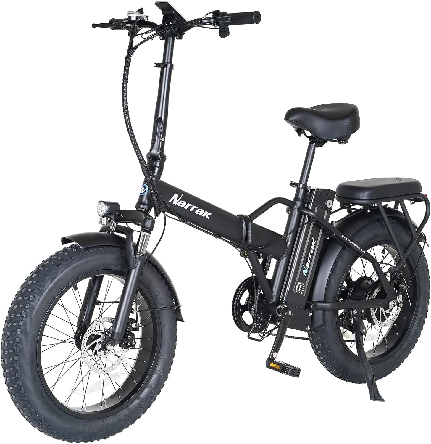 Fat Tire Folding Electric Bike, 48V & 624Wh Lithium Removable Battery