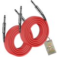 Fat Toad 1/4" to 1/4 Male Jack Speaker Cables (2 Pack) 25ft