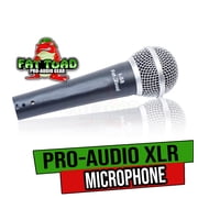 Fat Toad Cardioid Dynamic Microphone with Mic Clip - Vocal Handheld, Unidirectional Mic Singing Microphone - Designed for Music Stage Performances & Studio Recording or PA DJ Karaoke