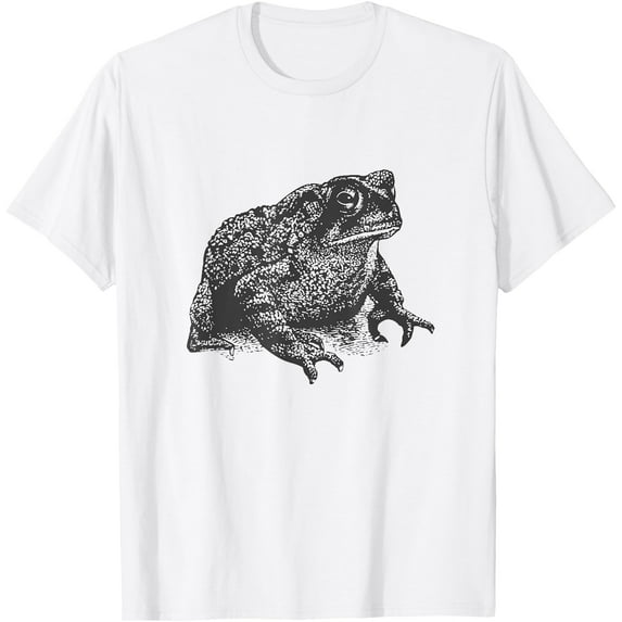 Fat Toad Minimalist Frog Amphibian Biology Realistic Unisex T-Shirt for Men Women Kids Toddler