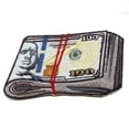 thumbnail image 1 of Fat Wad Dirty Money Patch Hundreds Blue Benjamins Embroidered Iron On, 1 of 2
