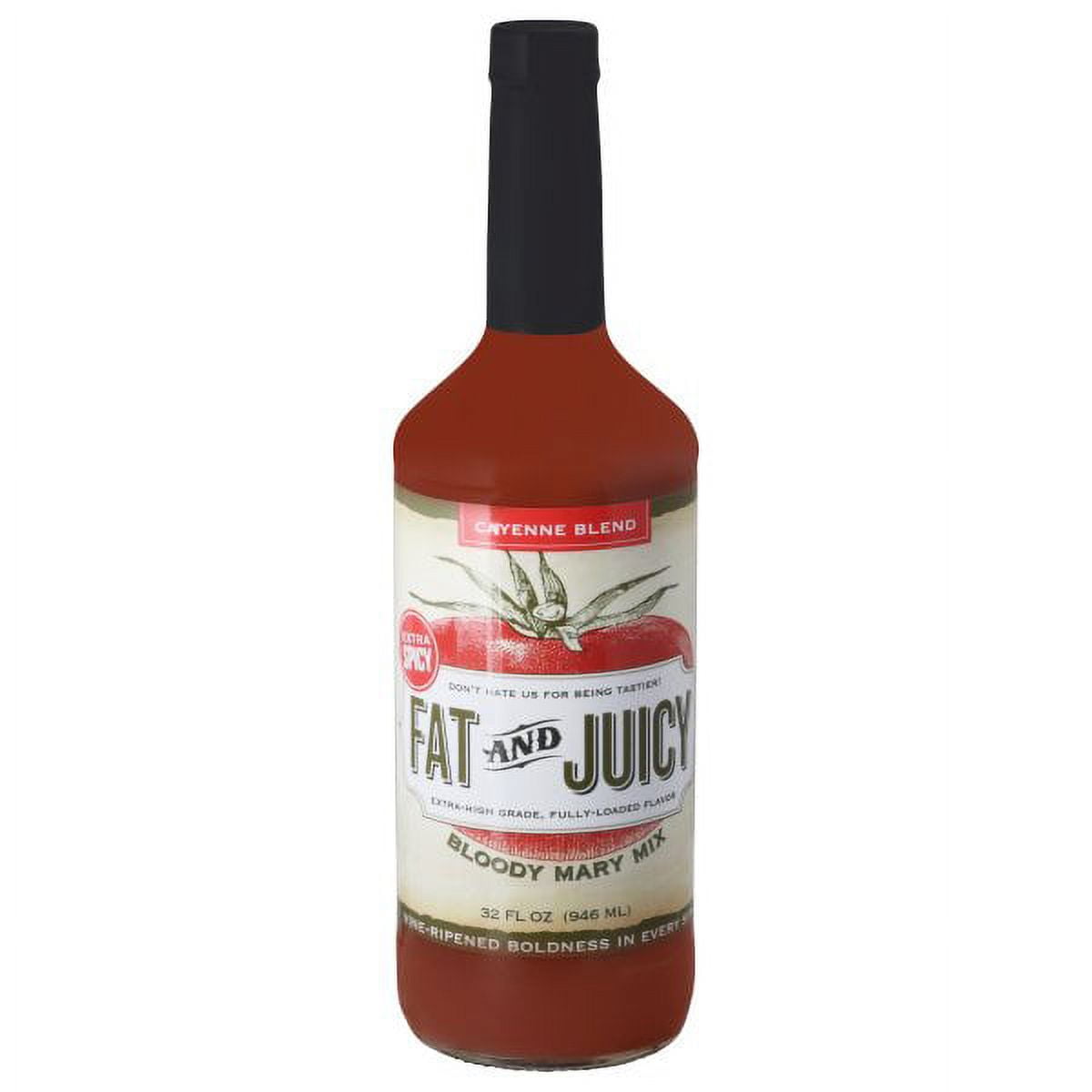 Fat and Juicy Bloody Mary Mix Extra Spicy Cayenne Blend