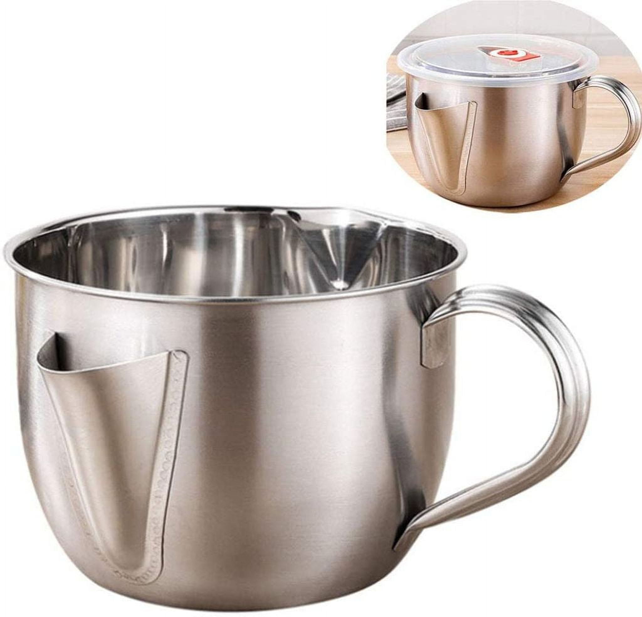 Fat separator for sauces, gravy boat, stainless steel fat separator jug, sauce jug, jug, fat jug