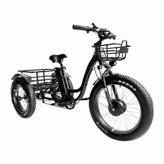 Fat tire electric powered adult trike tricycle
