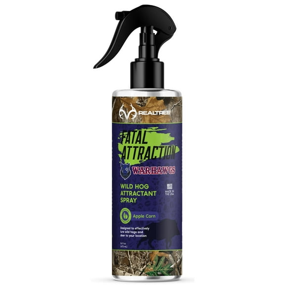 Fatal Attraction Warhawgs Wild Hog Attractant Spray; Apple Corn Flavor to Bring Hogs Close to You; 16oz