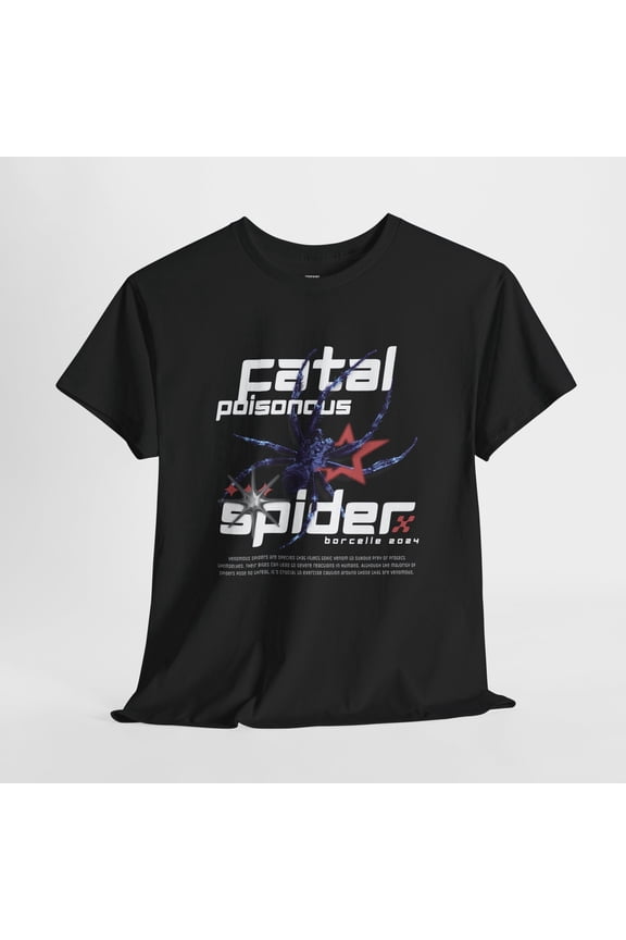 Fatal Spider |Men's and Women's Heavy Cotton T-Shirt -Durable and Stylish Design