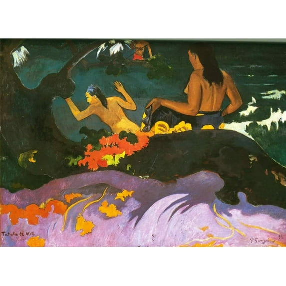 Fatata Te MIti-Gauguin - CANVAS OR FINE PRINT WALL ART