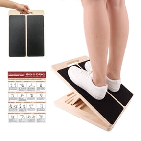 Fatato Wooden Slant Board for Calf Stretching, 5 Angle Adjustable Calf Stretcher Board, Portable Incline Board for Squats, Knees Ankle Heel Feet Leg Exercise at Home/Gym