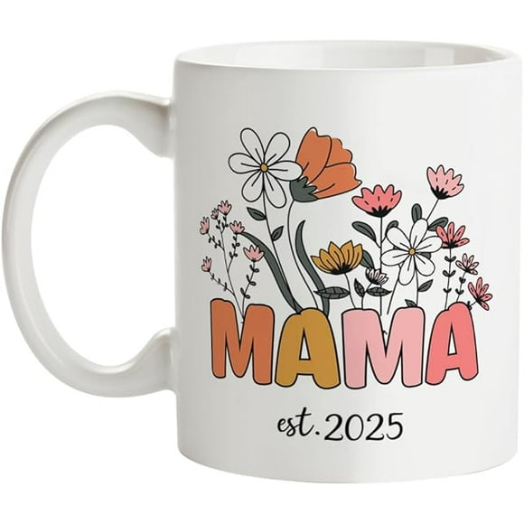 Fatbaby Mama Mug, Mom Est 2025, Mother's Day Coffee Mug 11oz