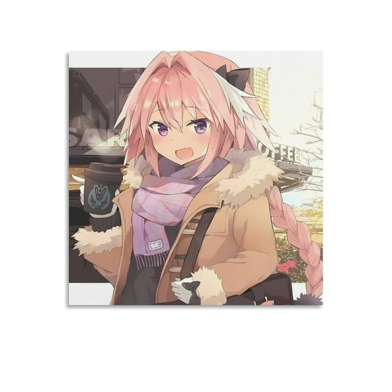 Fate Apocrypha for Astolfo to Japanese Anime Posters Canvas Wall Art Prints Poster Gifts Photo Picture Painting Posters Room Decor Home Decorative 12x12inch(30x30cm)
