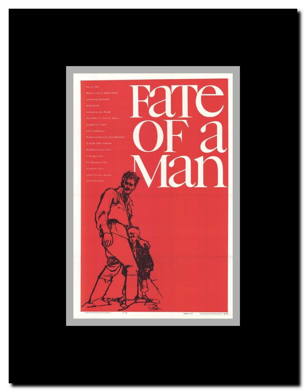 Fate of a Man Framed Movie Poster