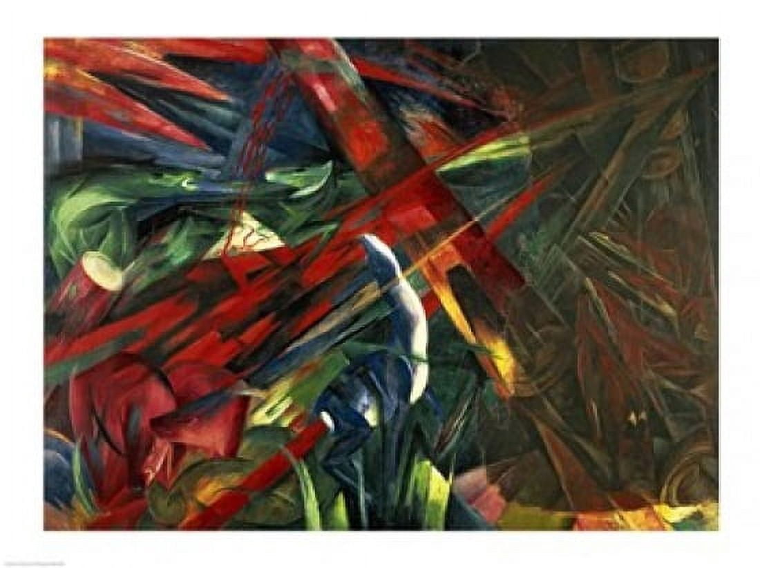 Fate of the Animals 1913 Canvas Art - Franz Marc (24 x 18)