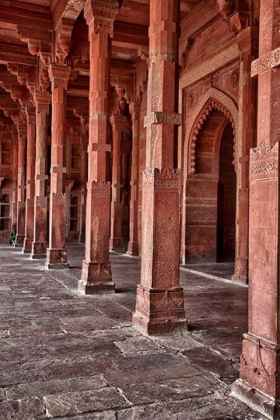 Fatehpur Sikri Uttar Pradesh India The Prayer Hall of Jama Masjid Canvas Art - Charles O Cecil DanitaDelimont (25 x 38)