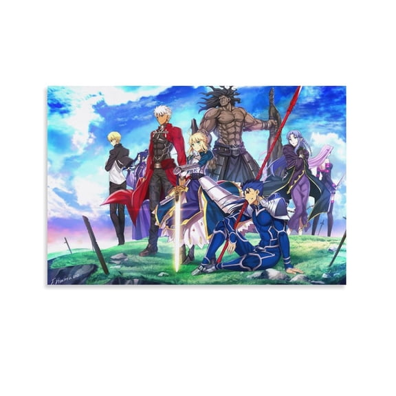 Fatestay Night Anime Poster (12) Home Decor Poster Wall Art Hanging Picture Print Bedroom Decorative Painting Posters Room Aesthetic 16x24inch(40x60cm)