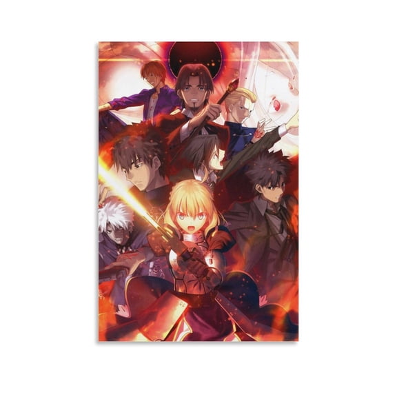 Fatestay Night Anime Poster (3) Wall Art Poster Gifts Bedroom Prints Home Decor Hanging Picture Canvas Painting Posters 16x24inch(40x60cm)
