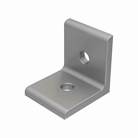 Fath Inside Corner Bracket, Aluminum, Gray, 1-1/2 in, 1-1/2 in  093WD38S02