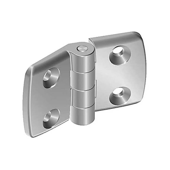 Fath Hinge, Aluminum, Silver, 48 mm, 77 mm 095A4040F