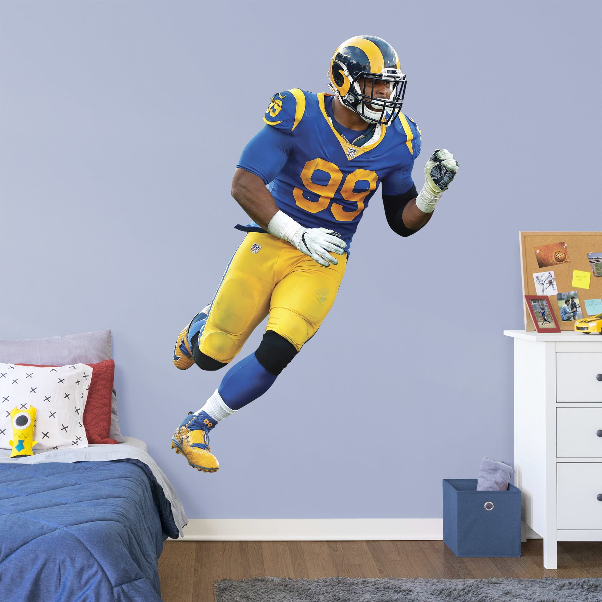 Fathead Aaron Donald: Throwback Jersey - Life-Size Officially Licensed NFL  Removable Wall Decal