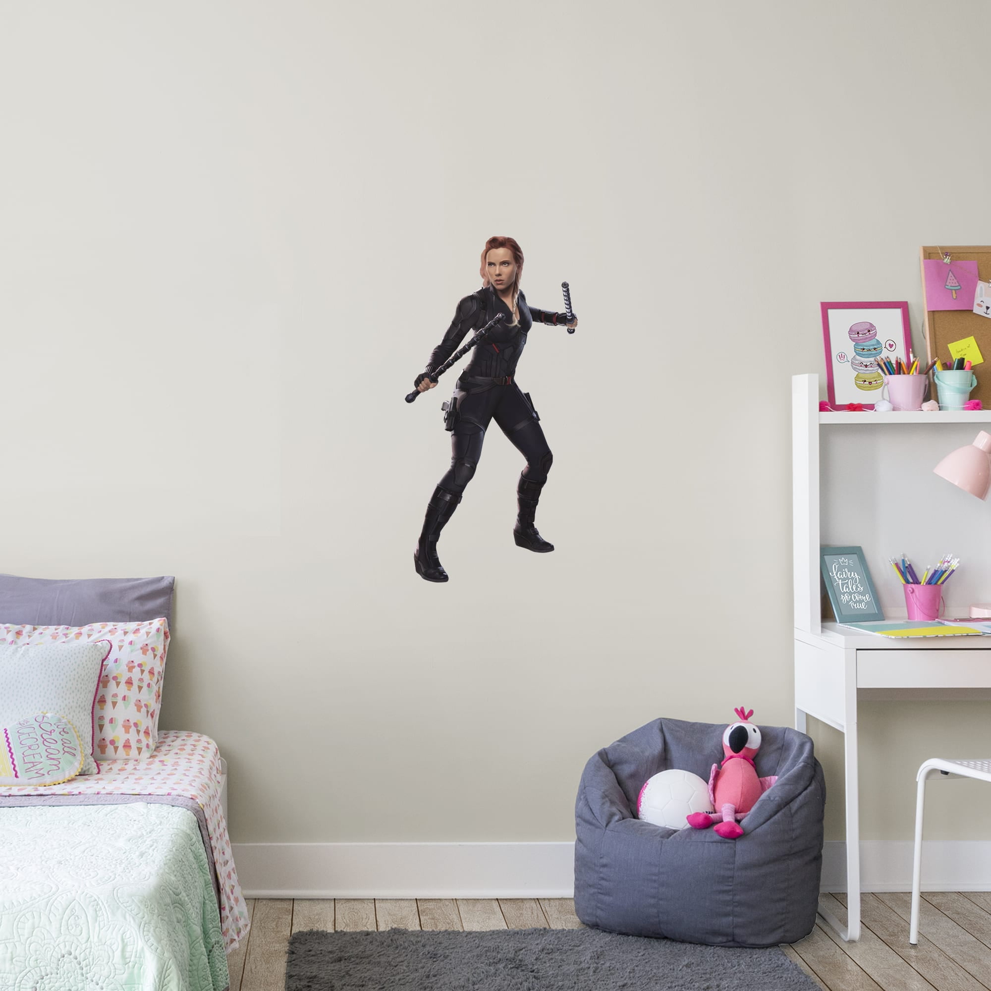 Fathead Avengers Endgame Black Widow In Action XLarge Officially