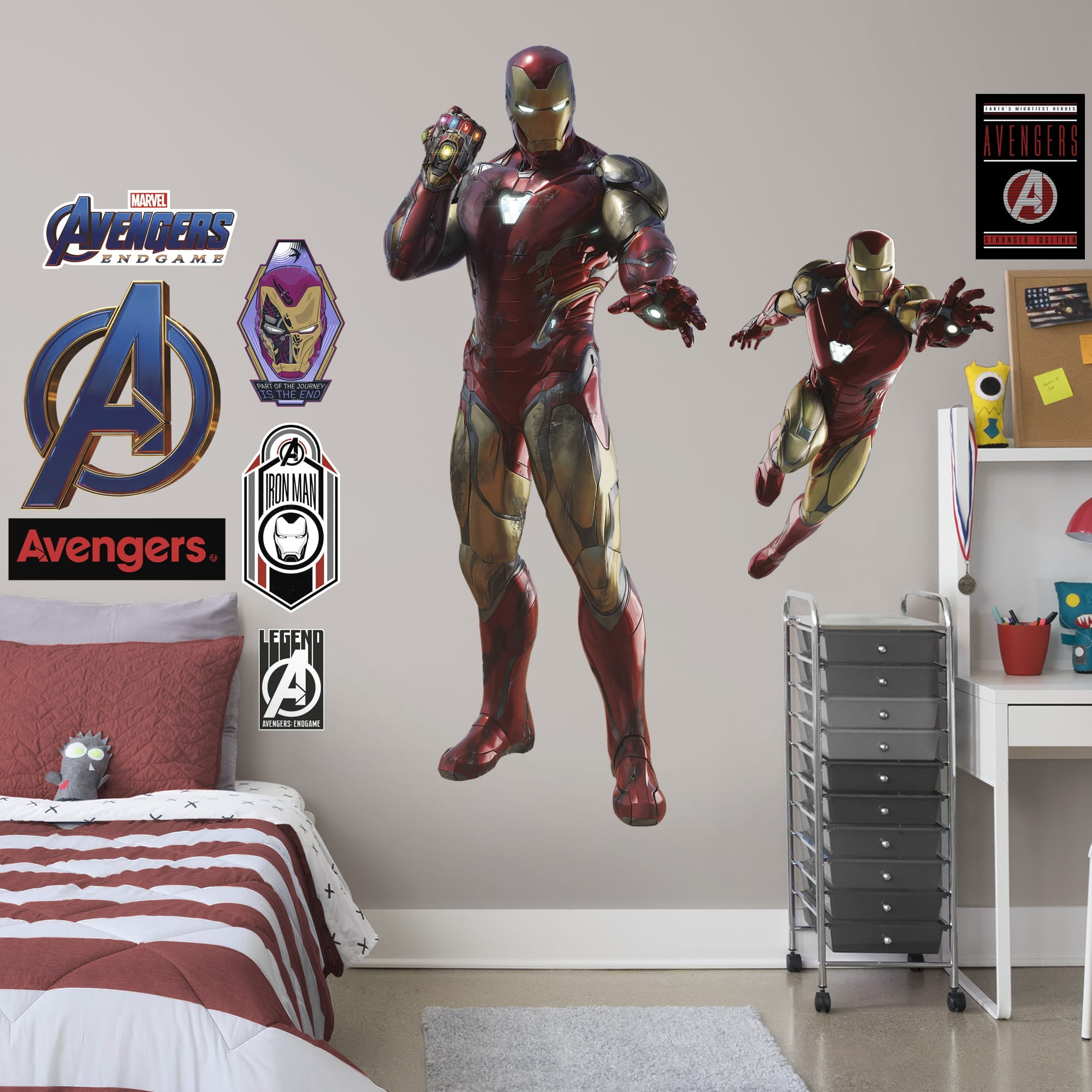 Fathead Avengers Endgame Iron Man with Gauntlet LifeSize