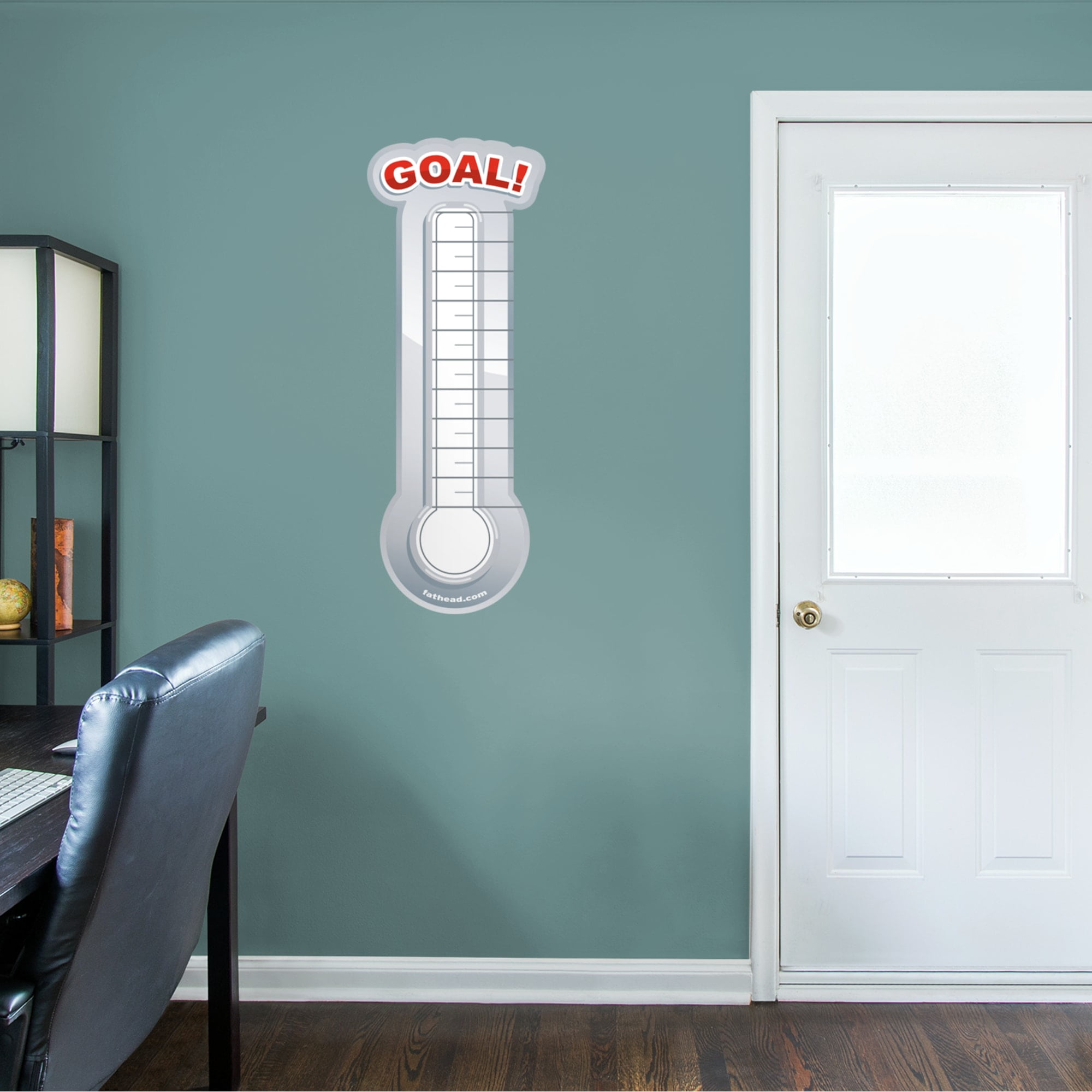 Fathead Dry Erase Goal Thermometer XLarge Removable Wall Graphic
