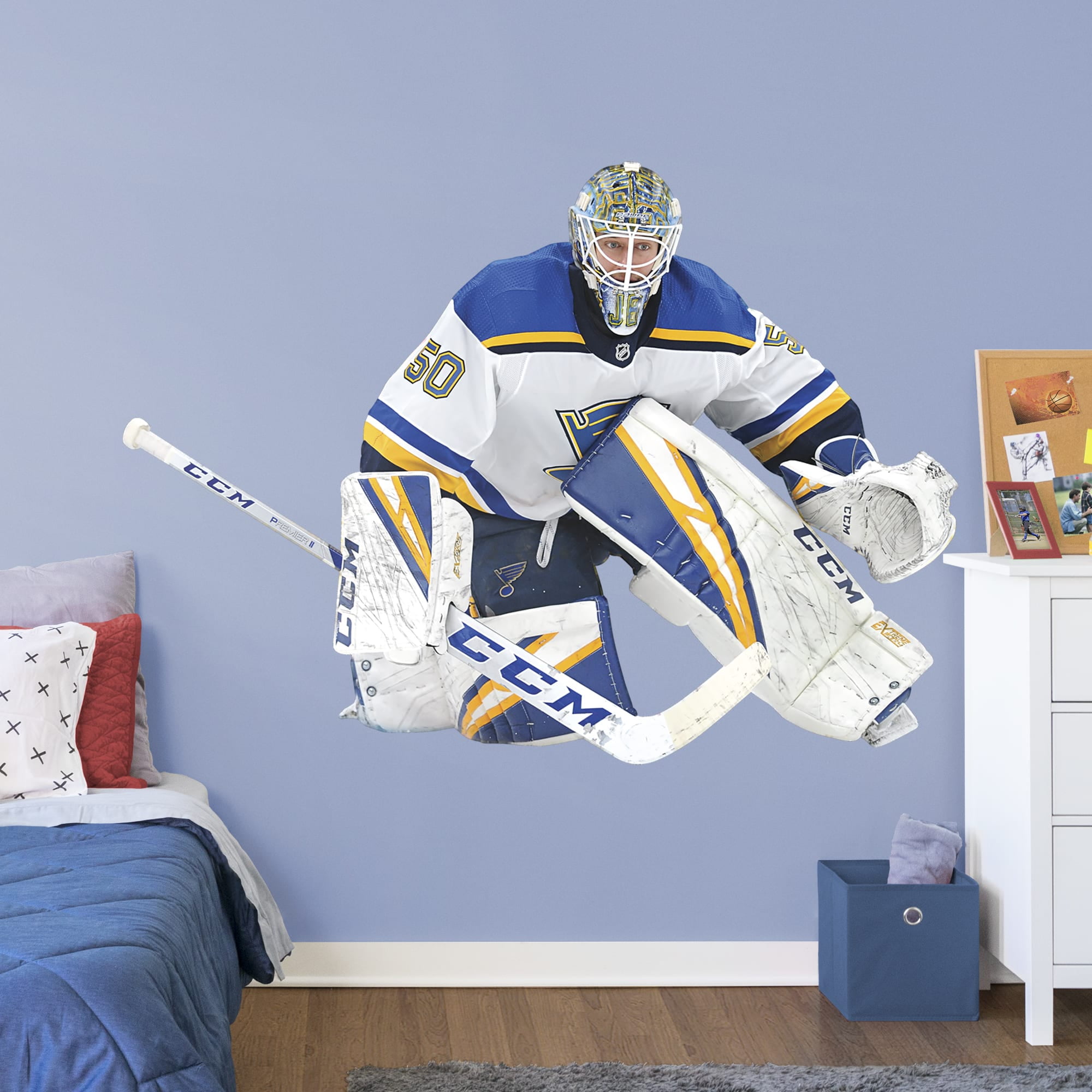 Fathead Jordan Binnington LifeSize Officially Licensed NHL Removable