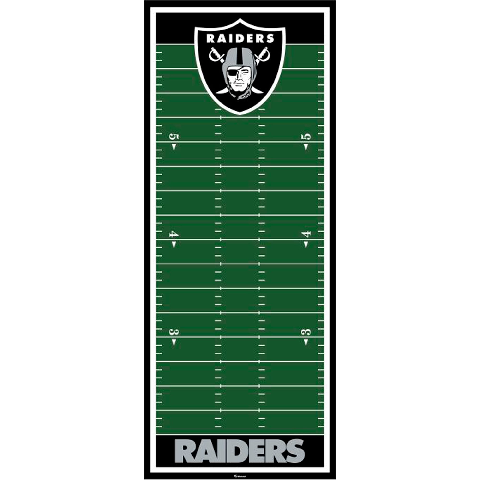 Officially Licensed NFL Las Vegas Raiders Vintage Logo Football Rug