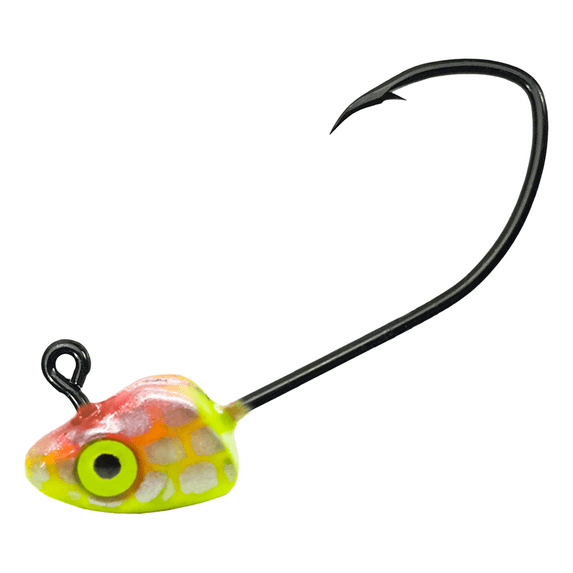 Fathead Minnow Style Jig Head,Crappie Jig Heads 25pc/case Jig Heads Hook Lure Fishing Jigs Heads for Crappie, Trout, Perch, and Bass Fishing.