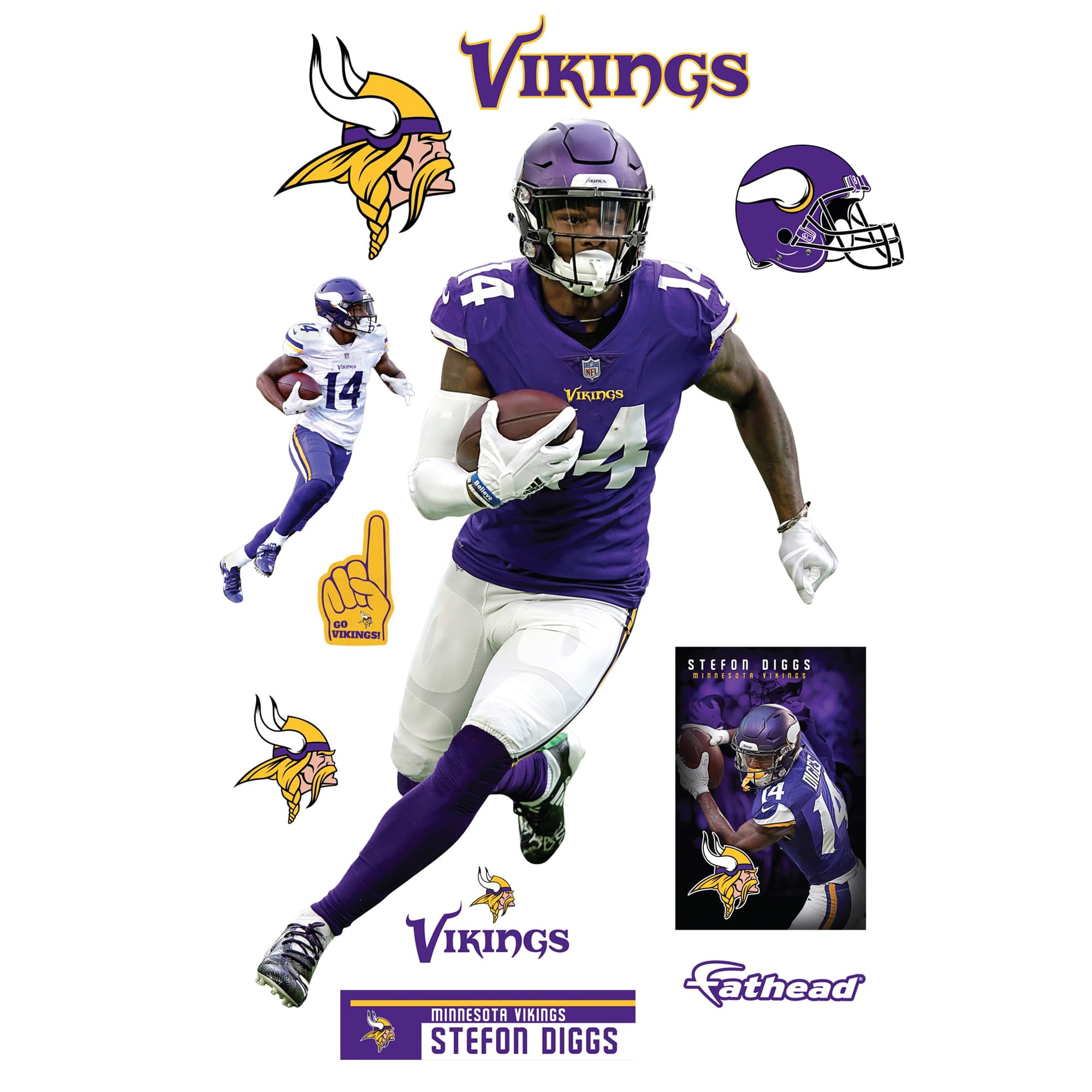 Stefon Diggs  Minnesota vikings football, Vikings football, Nfl vikings