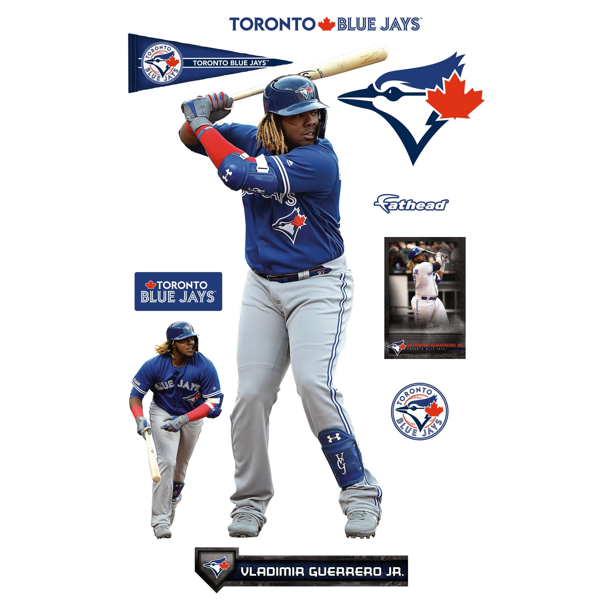 Fathead Vladimir Guerrero Jr. Toronto Blue Jays 10-Pack Life-Size ...
