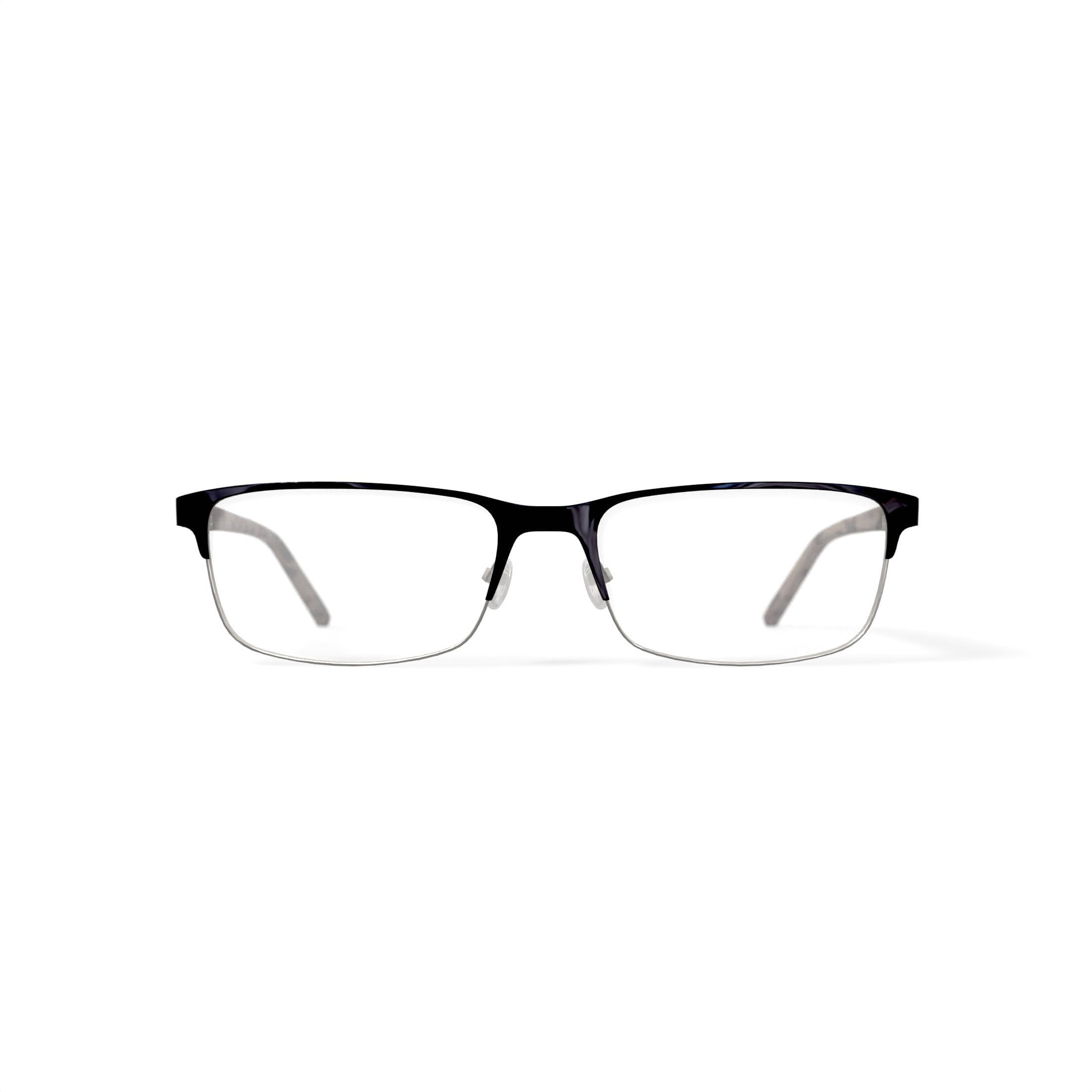 Fatheadz Men's Rectangular Eyeglasses, DE-02040 Butterflyz, Black, 57-18-145, with Case