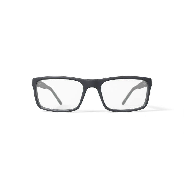 ‪ෆ‪.*・゜ Fatheadz Men's Rectangular Eyeglasses, FH-00190 Pure, Grey