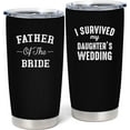 thumbnail image 1 of Father of The Bride Gifts - Wedding Gifts for Bride''s Father From Daughter - Bridal Shower Gift for Father of The Bride - Engagement Gift for Bride''s Dad, 20 oz Insulation Stainless Steel Tumbler, 1 of 6