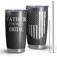 thumbnail image 1 of Father of Bride Tumbler,Double Wall Stainless Steel Vacuum Insulated Water Botter Cups- Gifts for Bridal Shower,Bachelor Party,Bachelorette,Engagement,Wedding(20 oz, Father of Bride), 1 of 6