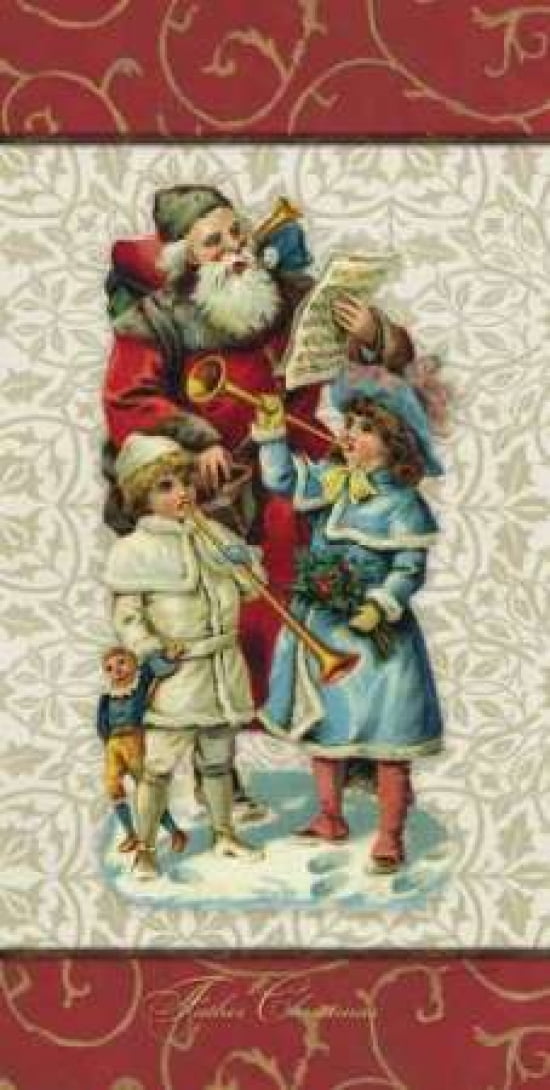 Father Christmas Canvas Art - Stephanie Marrott (10 x 20)