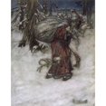 thumbnail image 1 of Father Christmas Delivering Xmas Presents Poster Print By Mary Evans Picture Libraryarthur Rackham, 1 of 3