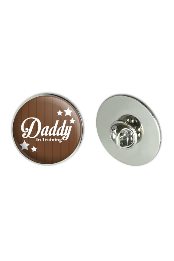 Father Dad Daddy in Training Metal 1.1" Tie Tack Hat Lapel Pin Pinback