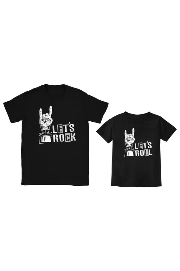 Father Daddy and Son Matching Outfits Fathers Day Funny Dad Shirts for Men Dad Shirt Black Large