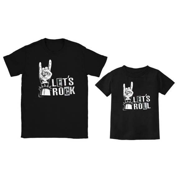 Father Daddy and Son Matching Outfits Fathers Day Funny Dad Shirts for Men Kids Shirt Black 4T