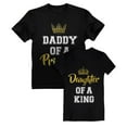 thumbnail image 1 of Father & Daughter Matching Set Daddy and Me Outfit Dad & Toddler Girl T-Shirts Daddy Black Large / Daughter Black 2T, 1 of 7