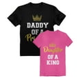 thumbnail image 1 of Father & Daughter Matching Set Daddy and Me Outfit Dad & Toddler Girl T-Shirts Daddy Black Small / Daughter Wow pink 3T, 1 of 6