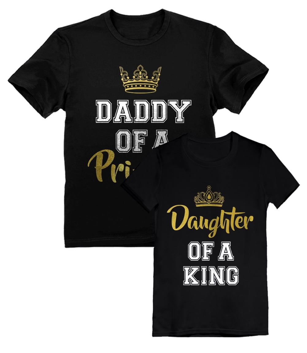 TSTARS Father & Daughter Matching Set Daddy and Me Outfit Dad & Toddler Girl T-Shirts Daddy Black XXX-Large / Daughter Black 3T