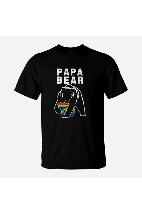 Father Day Gift Papa Bear Lgbt Pride TShirt