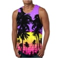 thumbnail image 1 of Father Day Sale!Basketball Palm Tree Tank Top for Men,Hawaii Tank Top Men Cool Novelty Printed Graphic Sleeveless Beach Tank Top,Muscle Shirt for Workout Gym Jogging,Hawaii Summer Vacation Tanks, 1 of 4